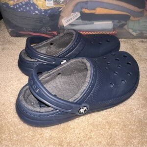 CROCS‎ Navy Blue Lined Clogs